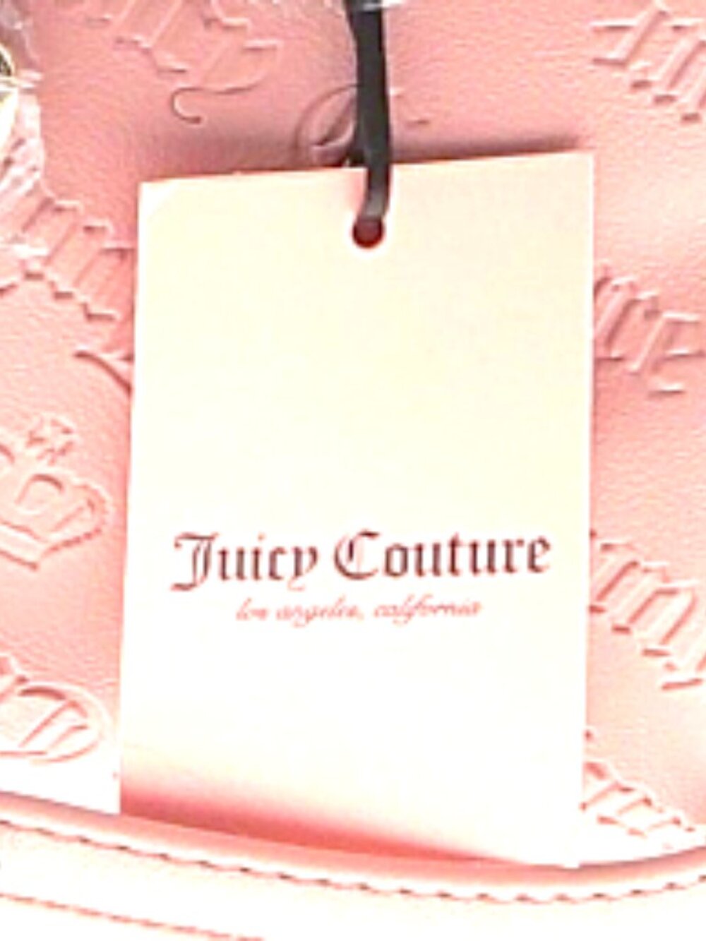 Juicy Couture "Not Your Babe" Blush Pink Satchel/Crossbody NWT - Picture 4 of 12